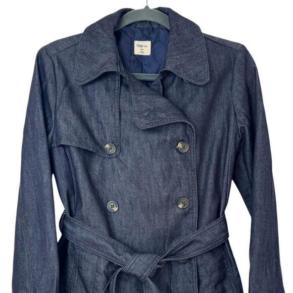 GAP 1969 Denim Trench Coat - Picture 2 of 5